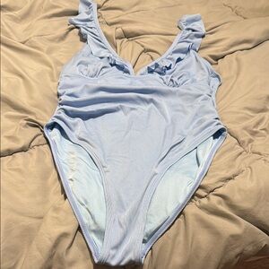 Cider Light Blue One Piece Swimsuit